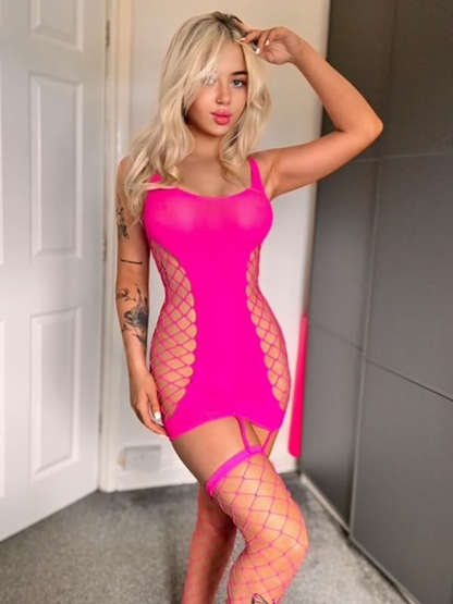 Sleepwear with Stocking Sexy Dress Bodystocking